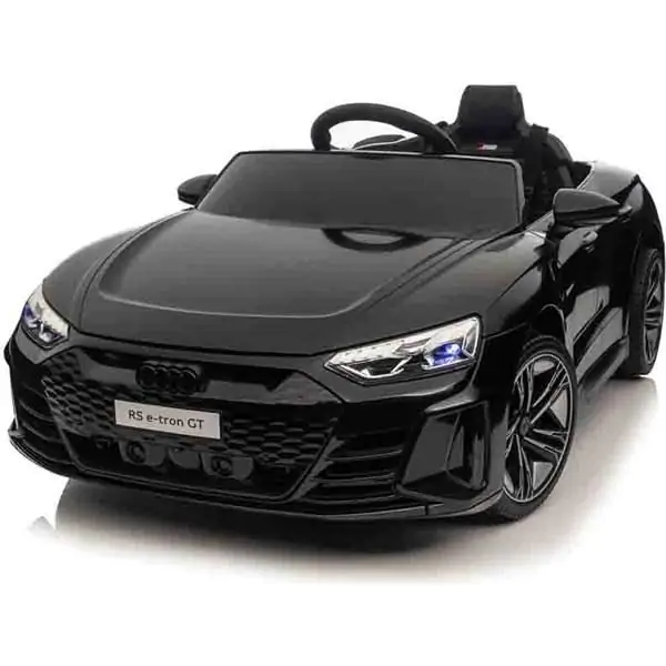 Dečiji automobil na akumulator Audi RS e-tron GT Crni – Licencirani model sa daljinskim upravljačem i LED svetlima